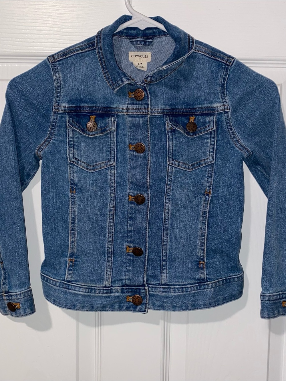 Crewcuts Blue Kids Denim Jacket with Chest Pockets